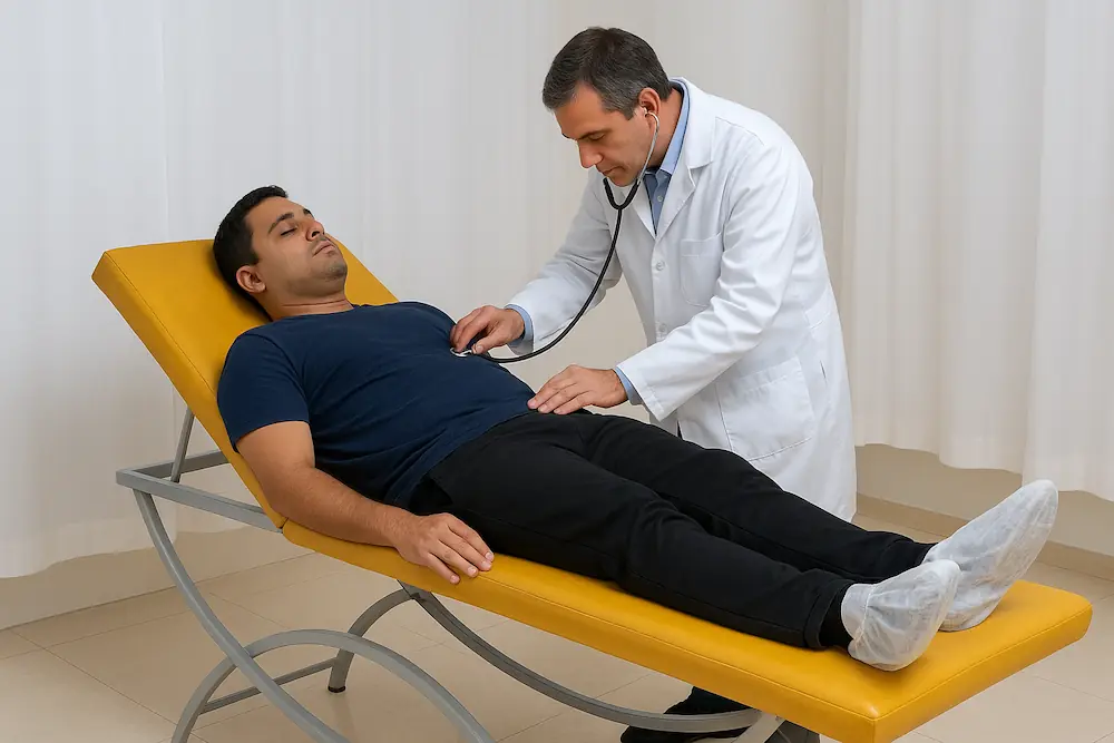 تصویر مقایسه تخت معاینه شکن دار