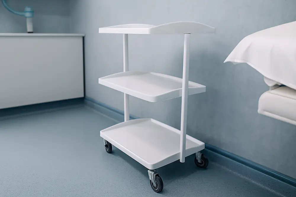 نگهداری و تمیزکاری ساده ترالی زیبایی سه طبقه