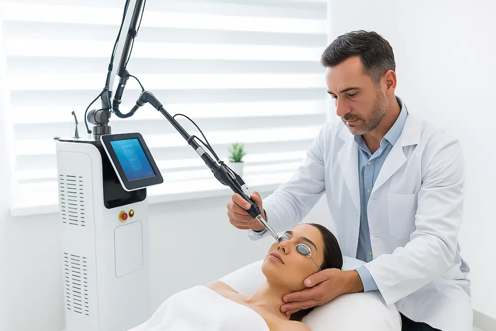 تصویر تاثیر لیزر CO2 فرکشنال ADSS