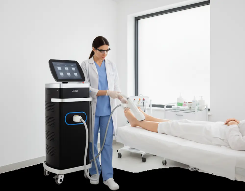 تصویر اجزای دستگاه لیزر