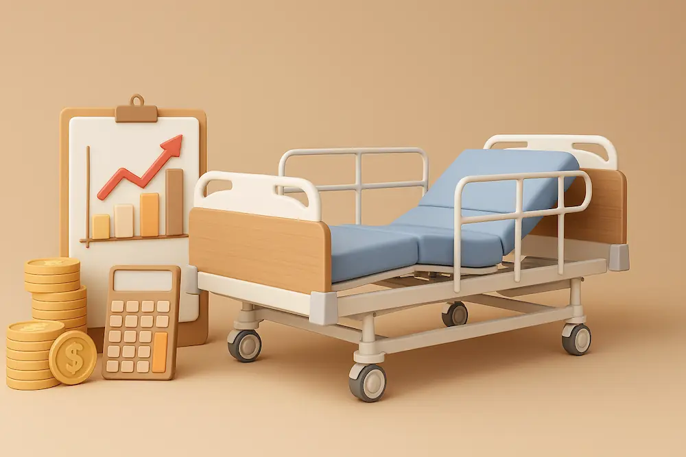بررسی قیمت اقتصادی تخت بیمار خانگی سه شکن و عوامل موثر بر آن