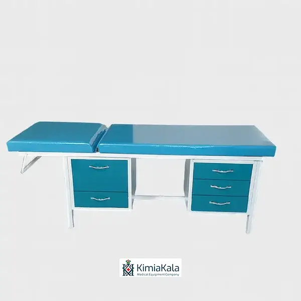 تخت معاینه ساده شکن دار کمد دار