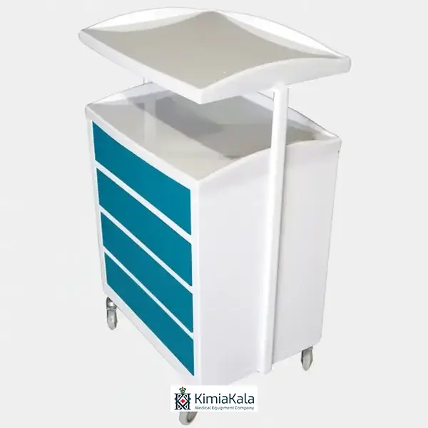 ترالی زیبایی دو طبقه 4 کشو