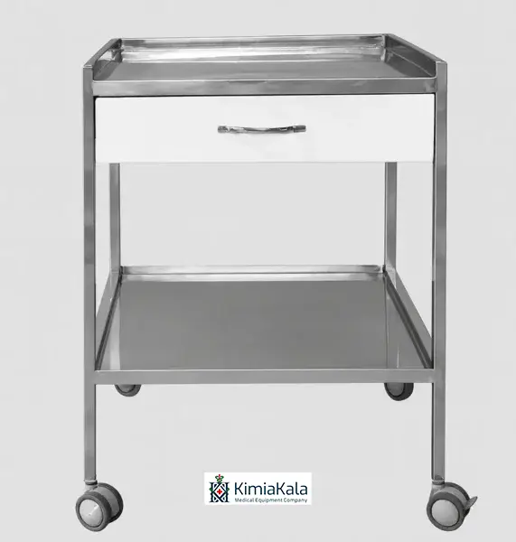 ترالی پانسمان تک کشو استیل