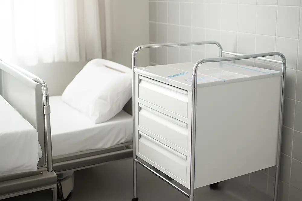 ترالی سه کشو استیل