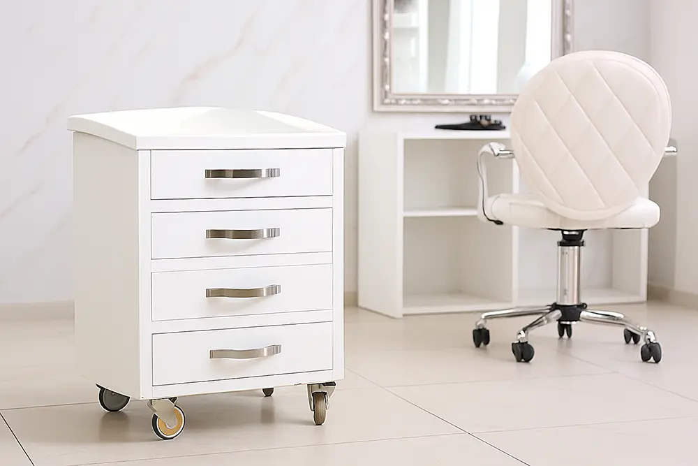 طراحی مناسب ترالی زیبایی 4 کشو با نیازهای سالن