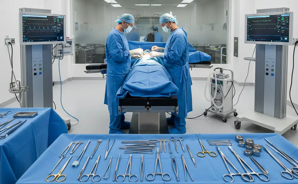 تجهیزات ضروری برای بخش جراحی