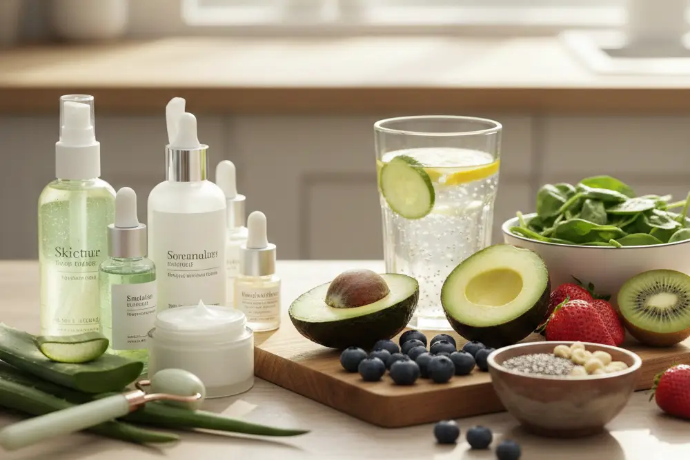 مراقبت پوست و تغذیه مناسب